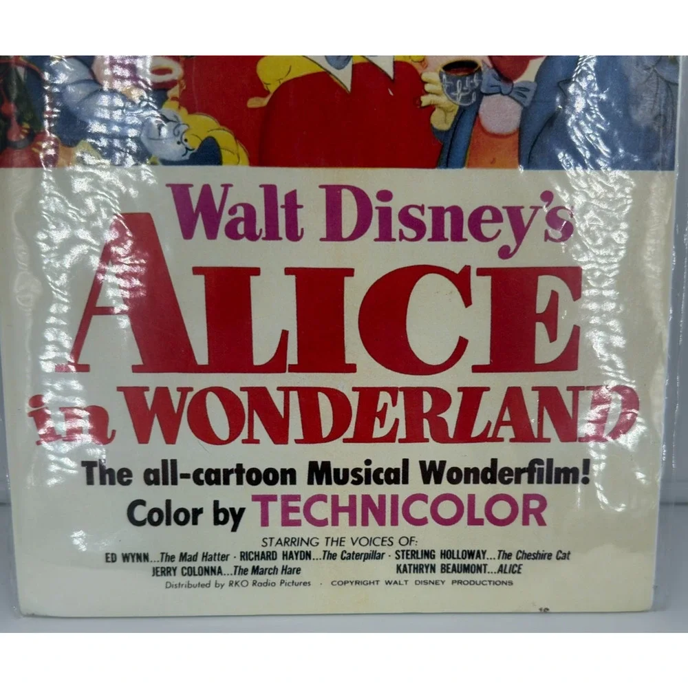 1951 Disney Alice In Wonderland Movie Poster 11X17 Mad Hatter Tea Party - Picture 2 of 6